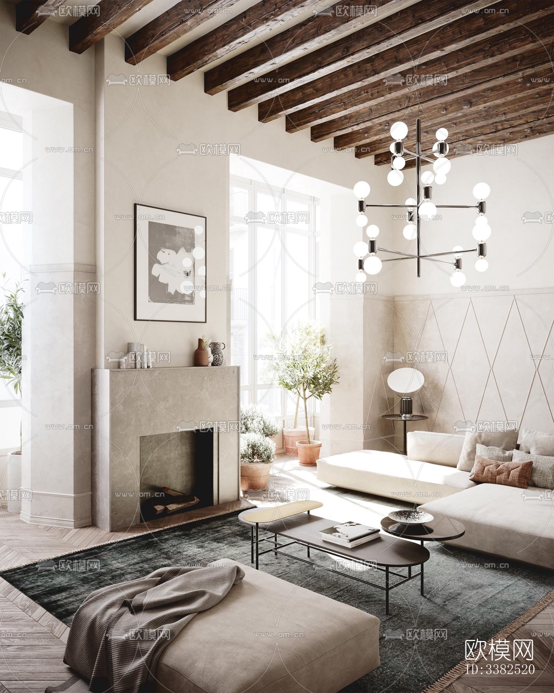 现代别墅效果图下载（渲染图13）