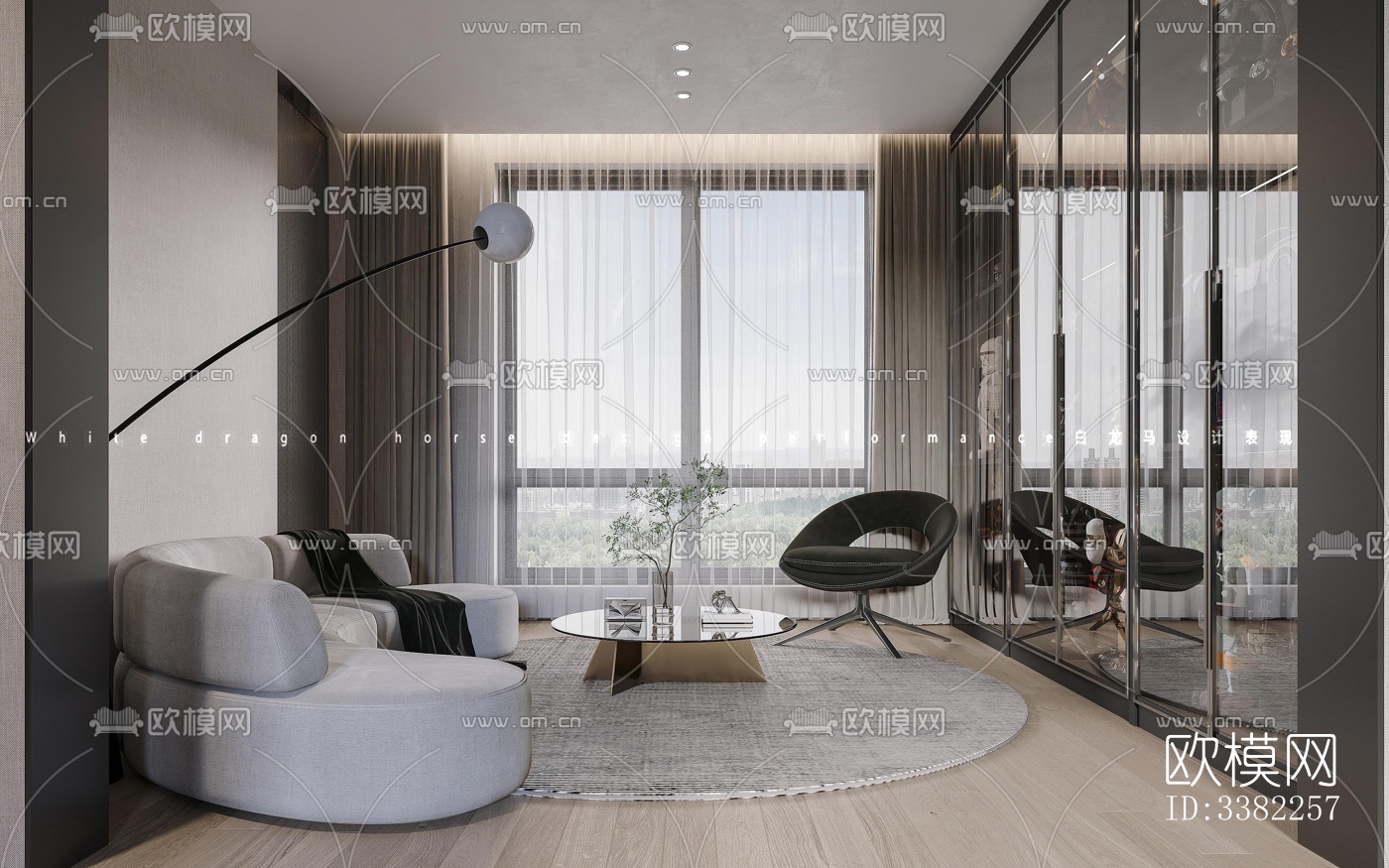 现代别墅效果图下载（渲染图12）