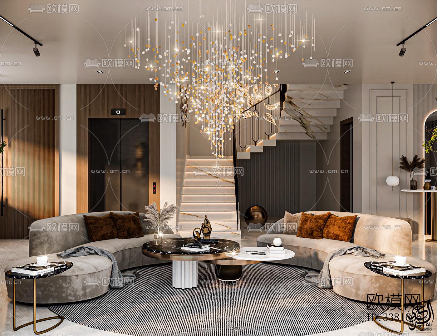 现代别墅效果图下载（渲染图3）