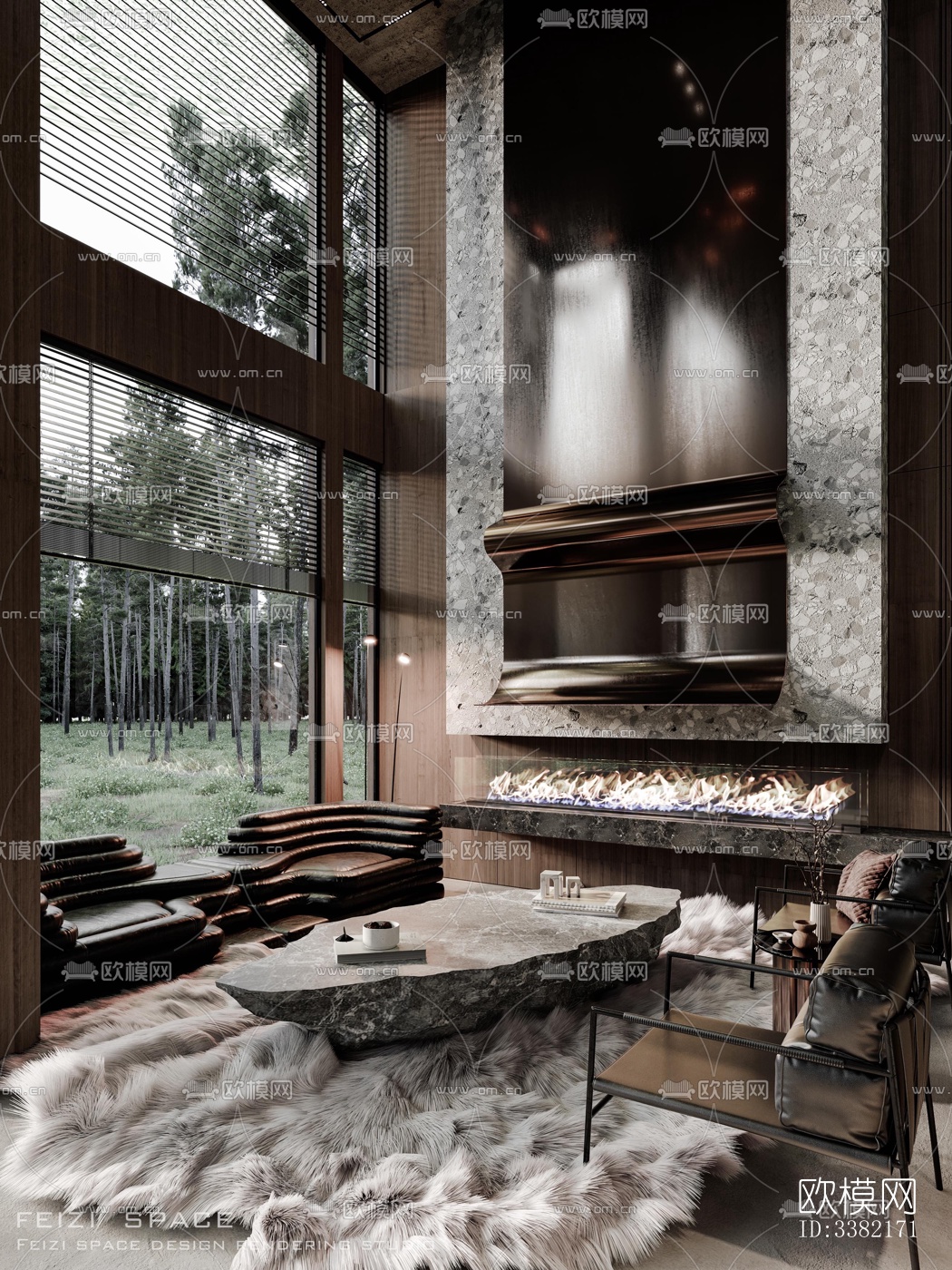 现代别墅效果图下载（渲染图1）