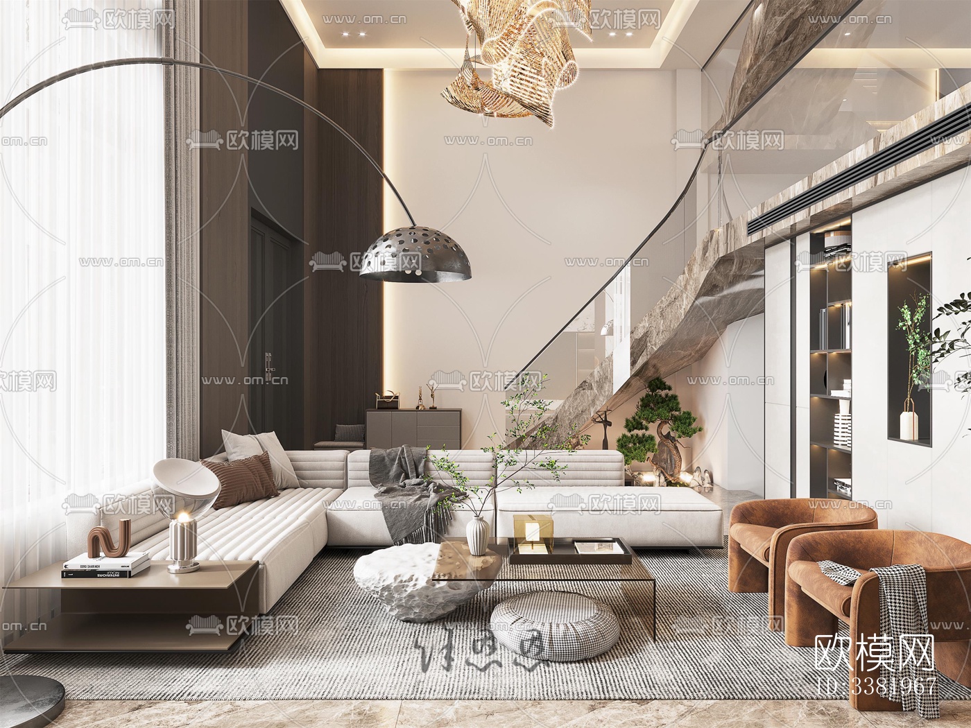 现代别墅效果图下载（渲染图3）