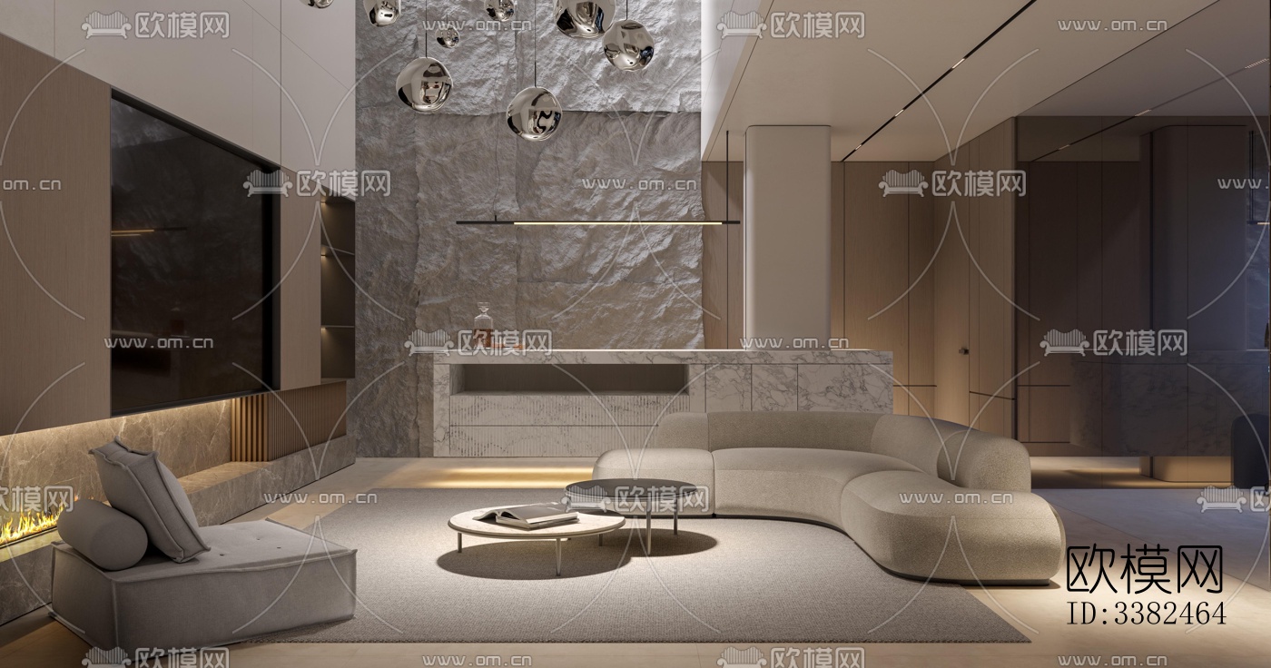 现代别墅效果图下载（渲染图2）