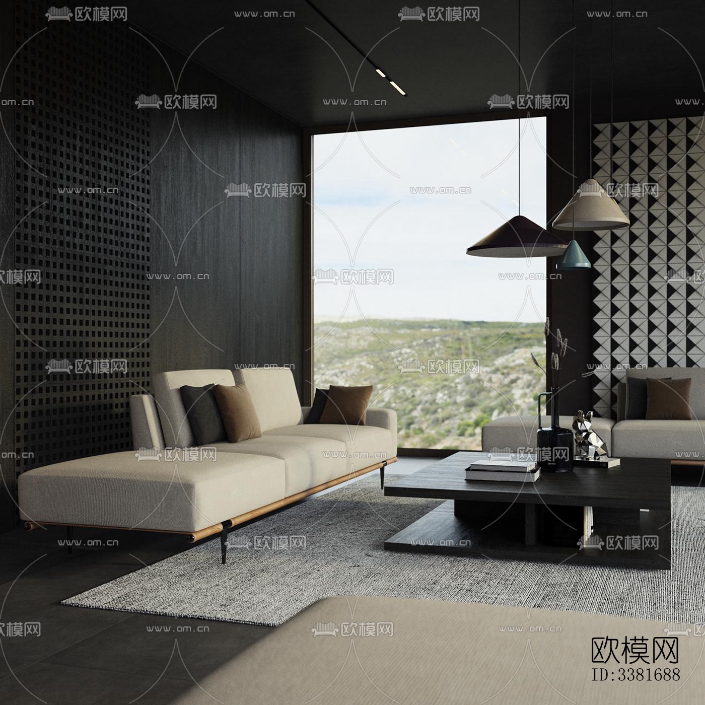 现代别墅效果图下载（渲染图2）