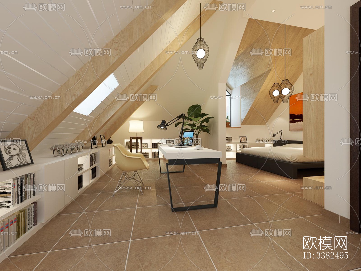 现代别墅效果图下载（渲染图4）