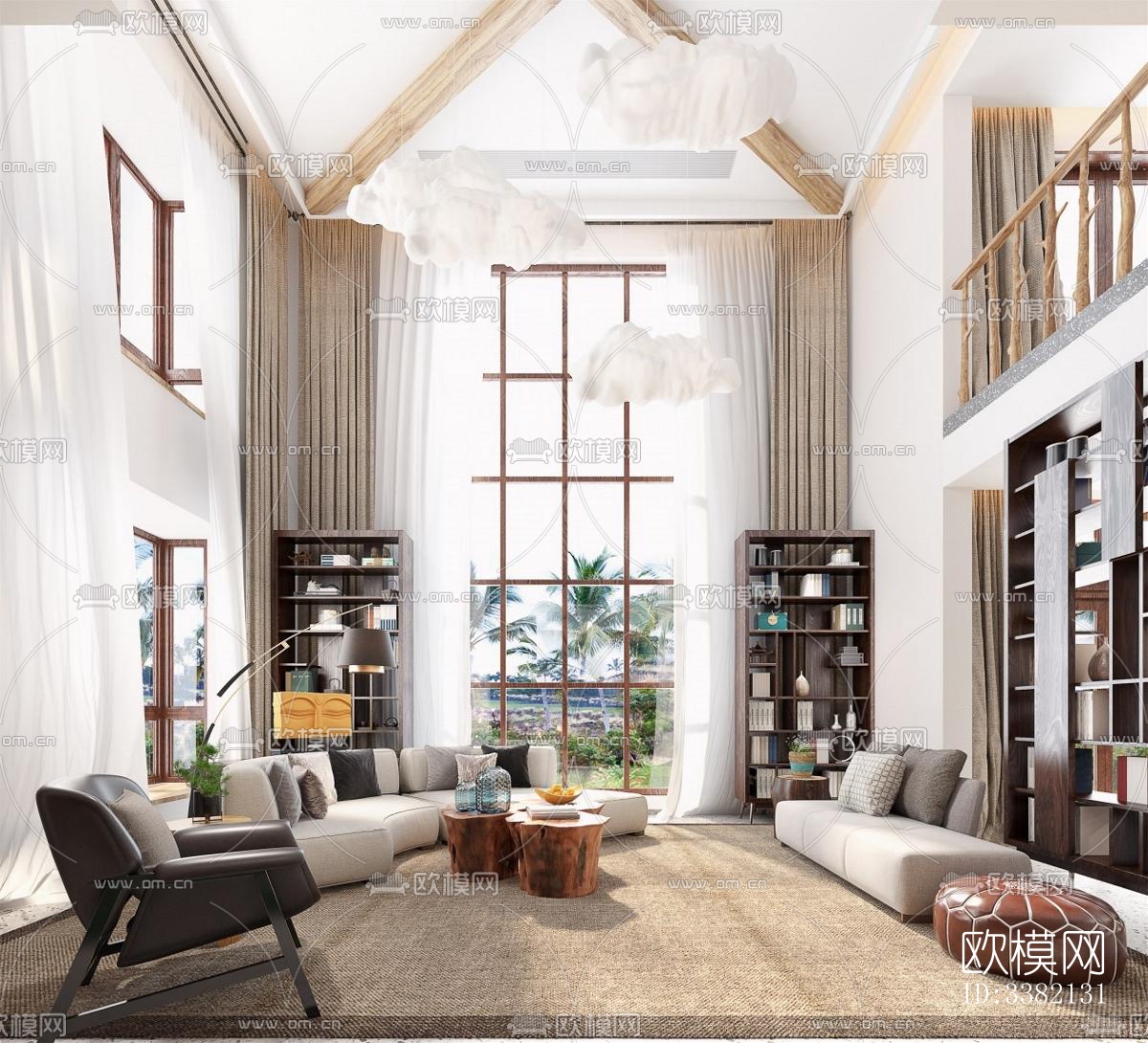 现代别墅效果图下载（渲染图3）