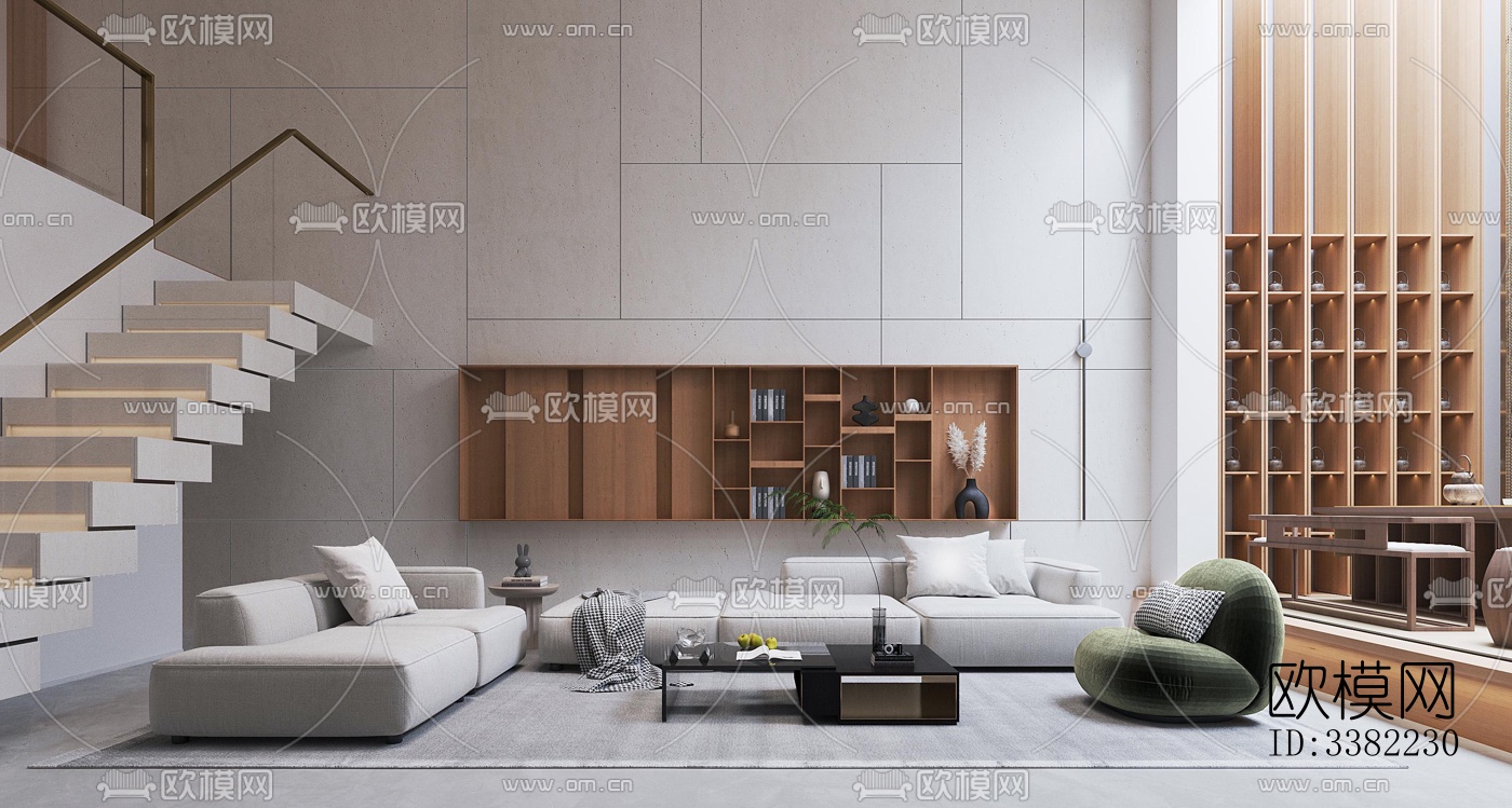 现代别墅效果图下载（渲染图8）