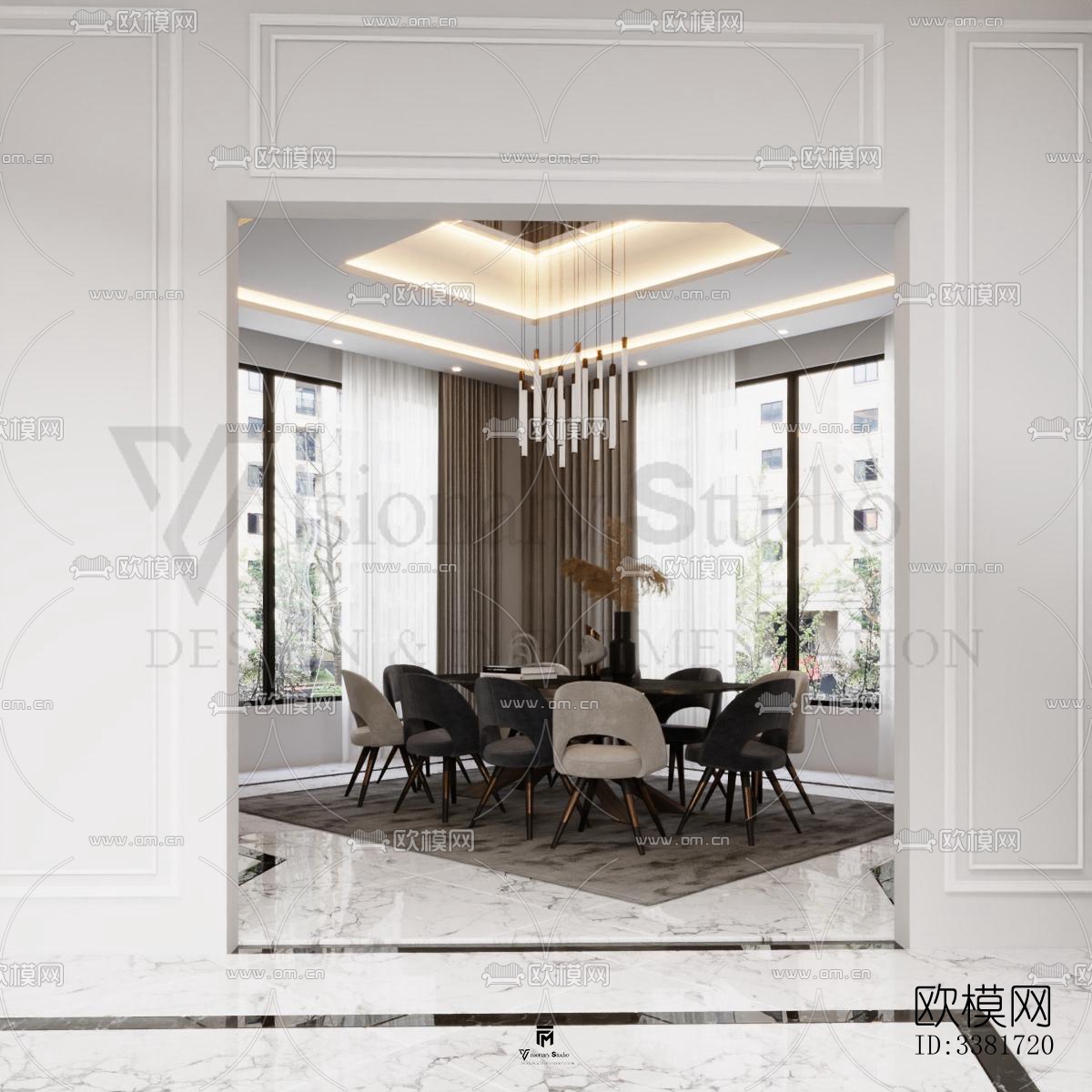 现代别墅效果图下载（渲染图9）