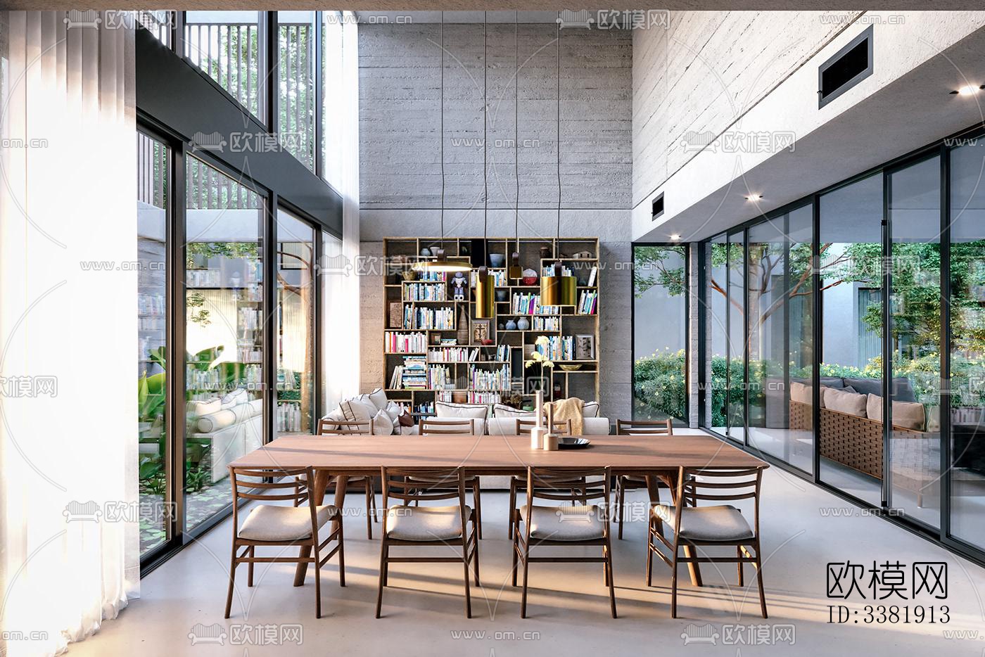 现代别墅效果图下载（渲染图5）