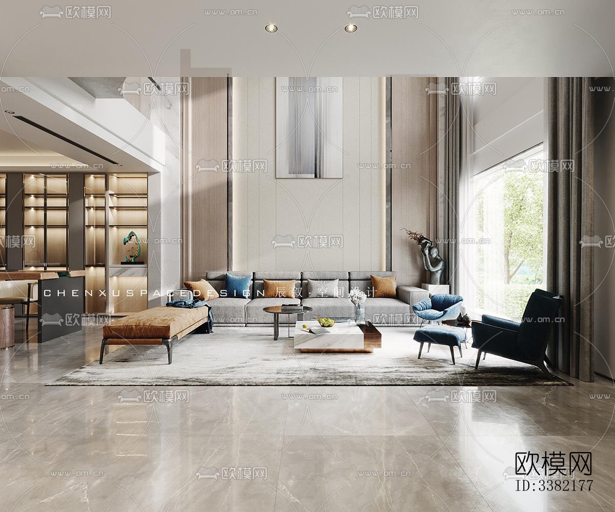 现代别墅效果图下载（渲染图9）