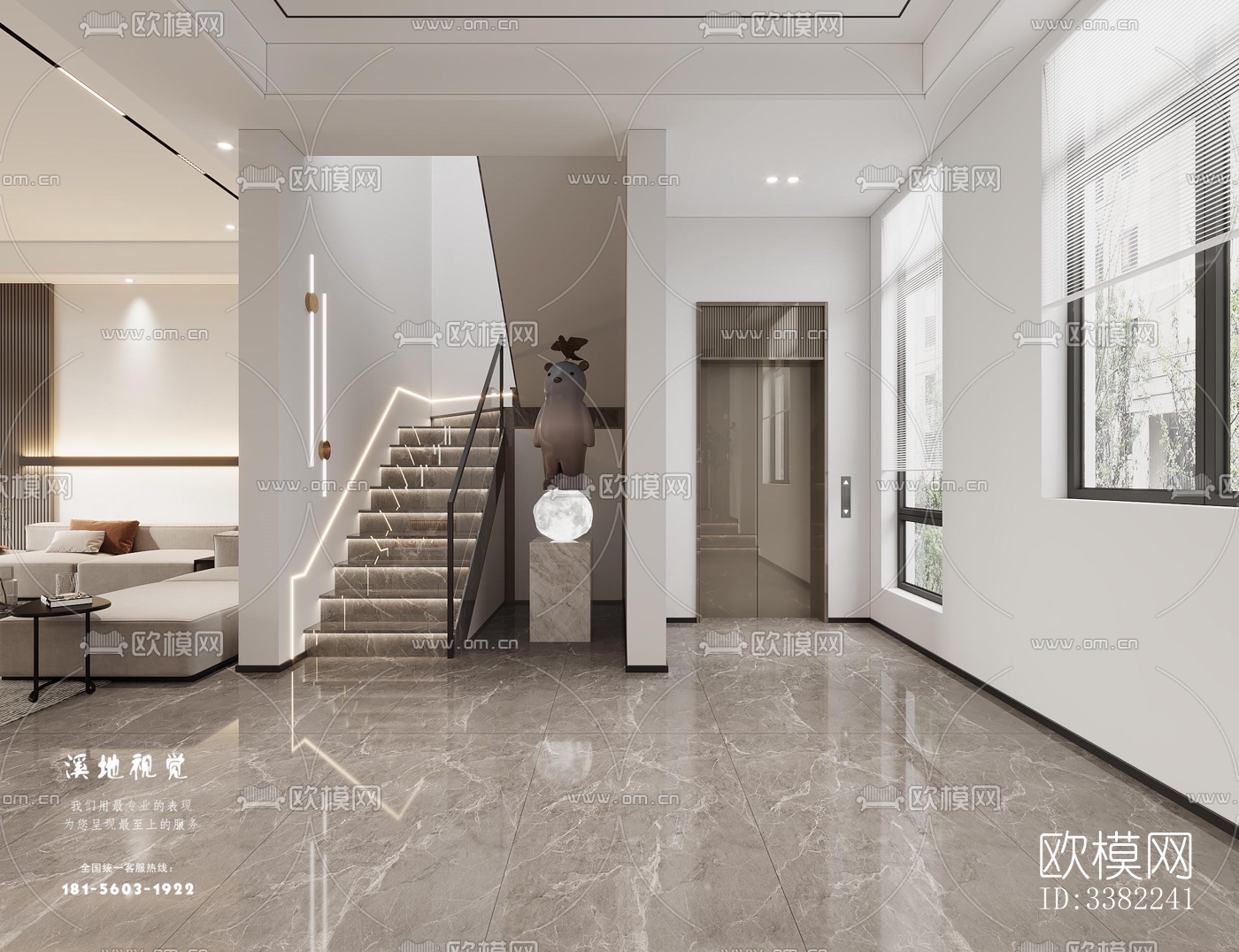 现代别墅效果图下载（渲染图12）