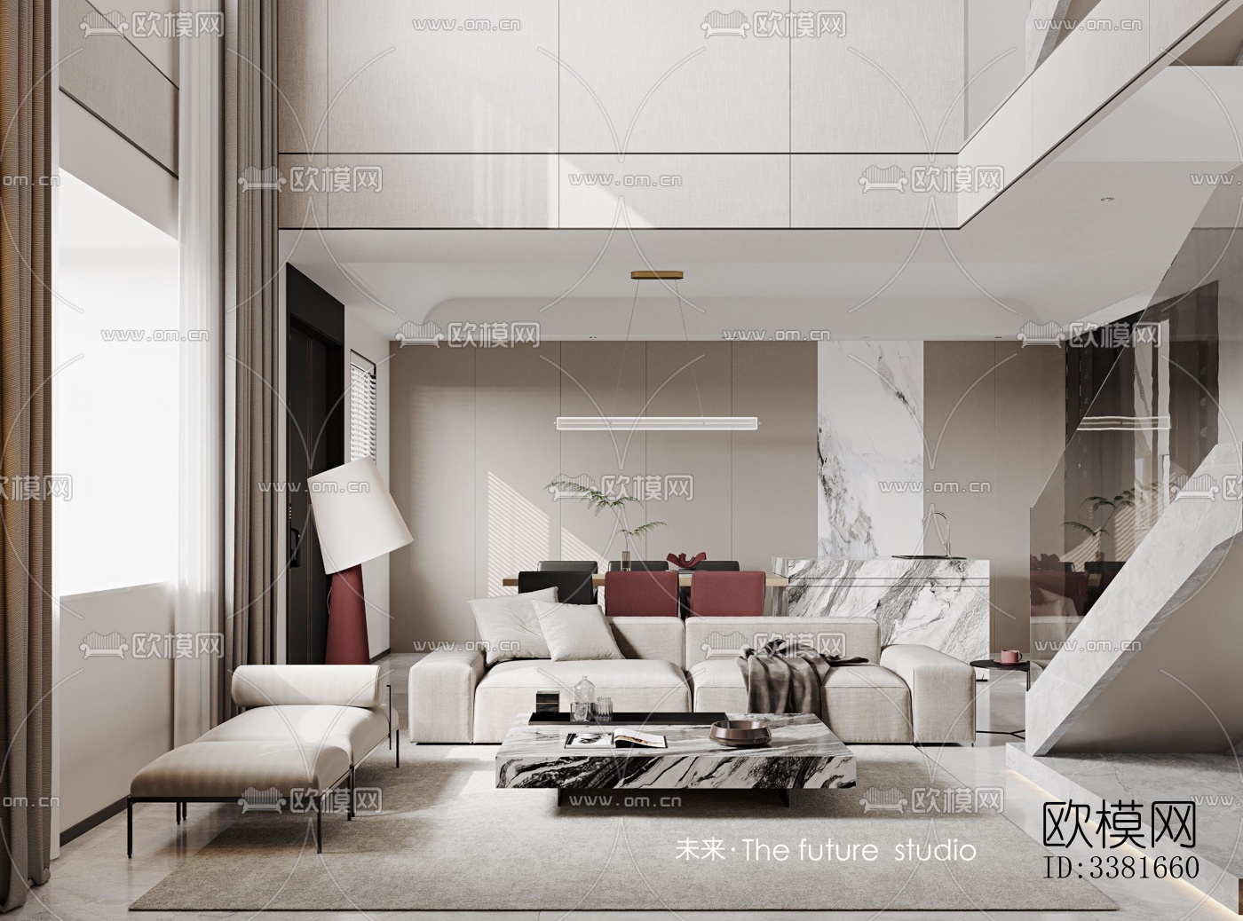 现代别墅效果图下载（渲染图8）