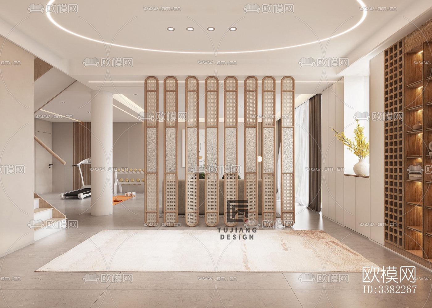 现代别墅效果图下载（渲染图4）