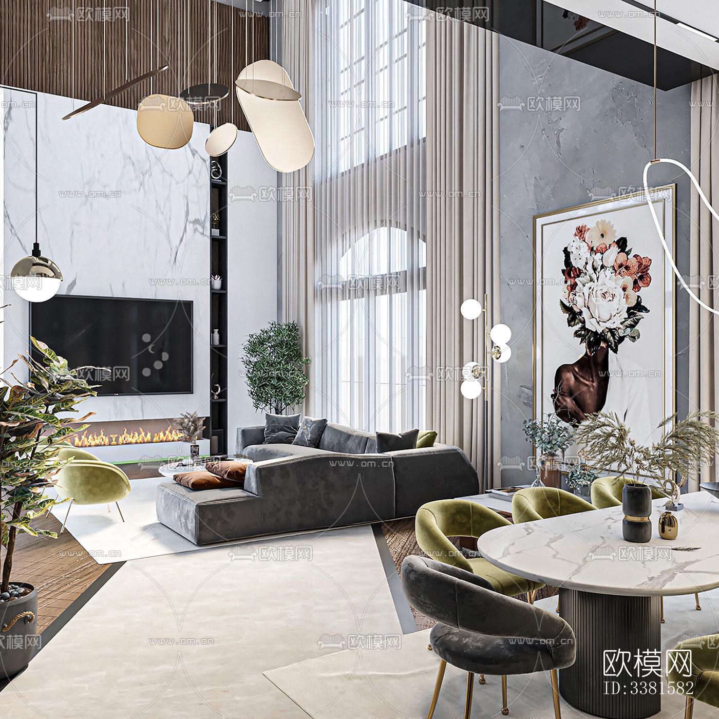 现代别墅效果图下载（渲染图4）