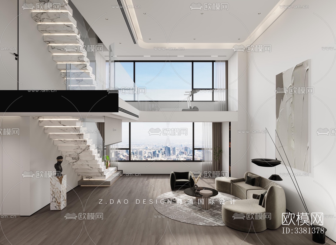 现代别墅效果图下载（渲染图7）