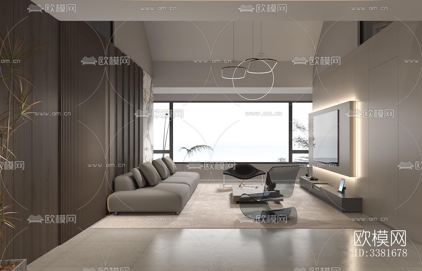 现代别墅效果图下载（渲染图1）