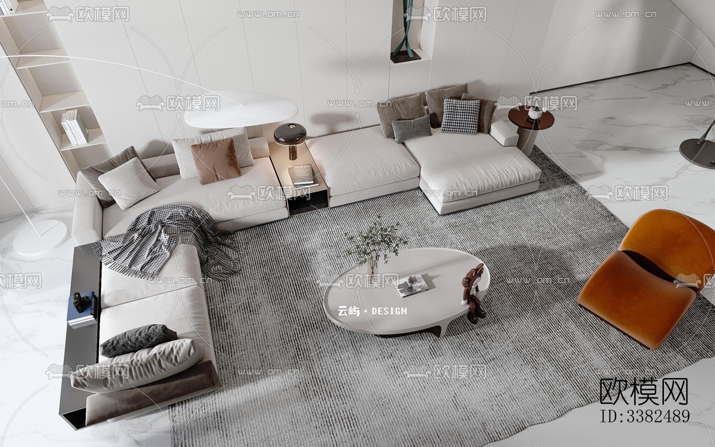 现代别墅效果图下载（渲染图14）