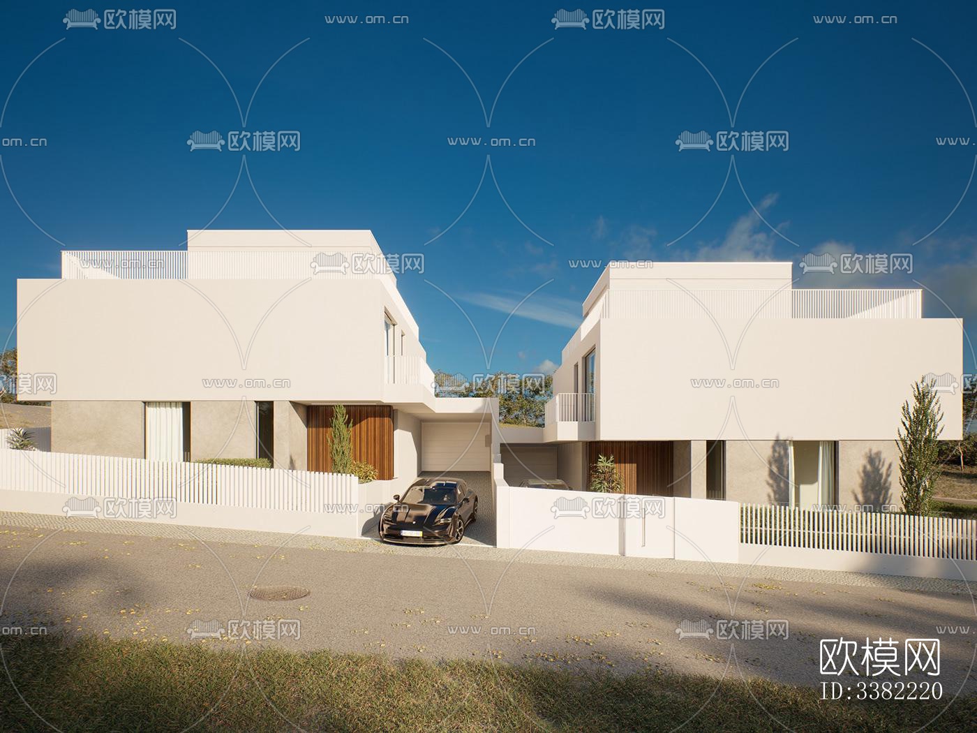 现代别墅效果图下载（渲染图2）