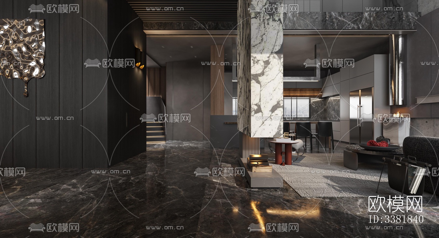 现代别墅效果图下载（渲染图10）