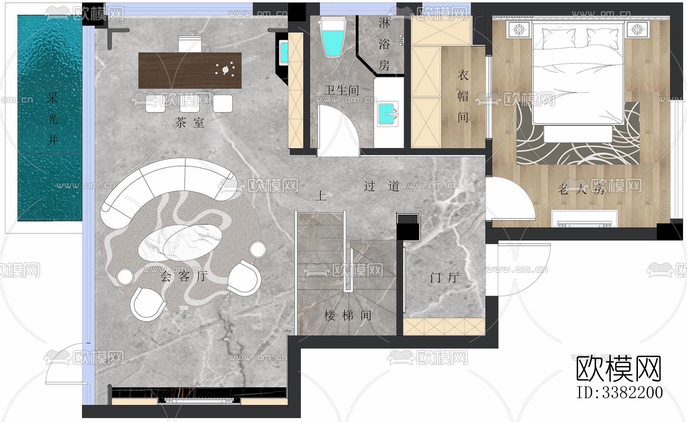现代别墅效果图下载（渲染图8）