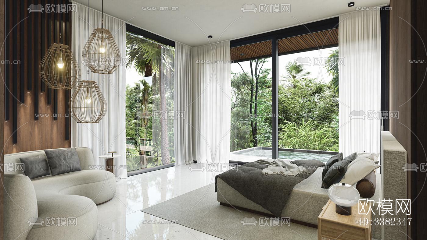 现代别墅效果图下载（渲染图7）