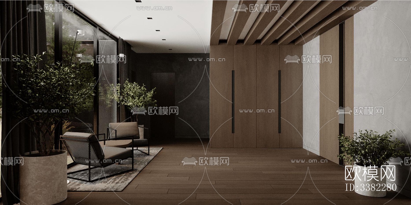 现代别墅效果图下载（渲染图7）