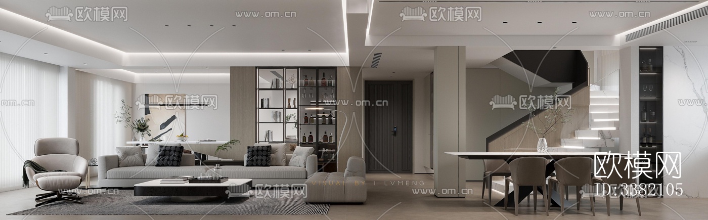 现代别墅效果图下载（渲染图14）