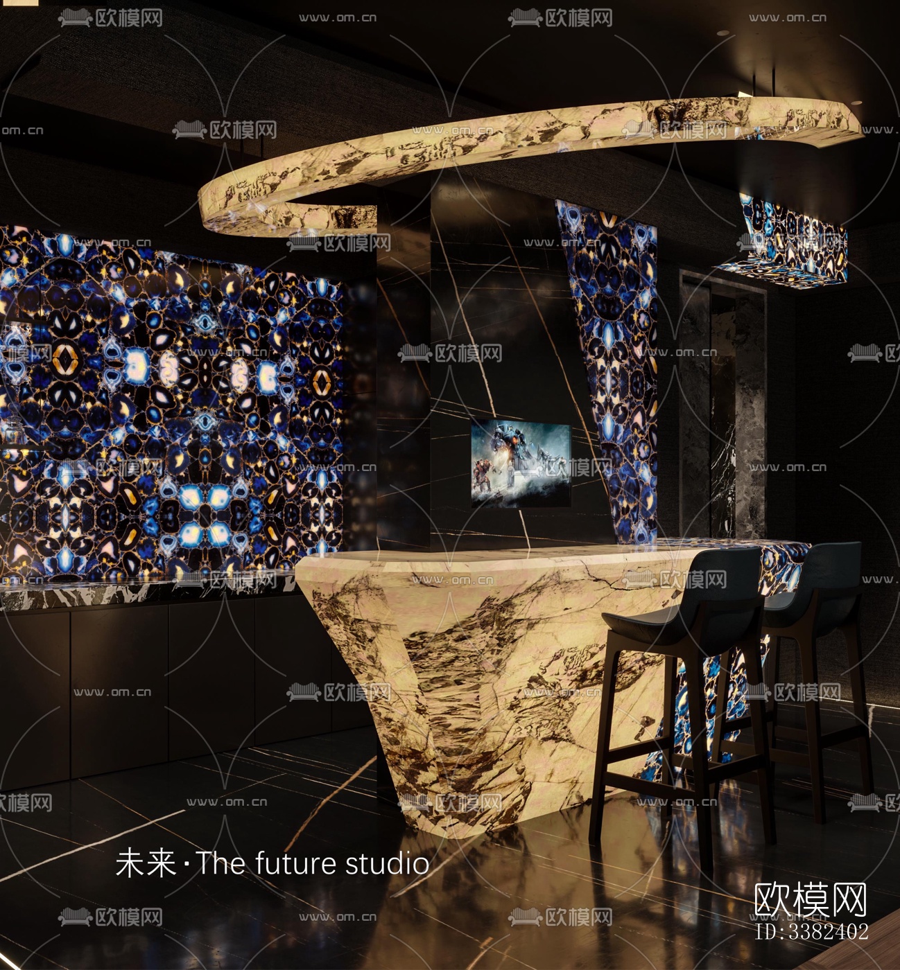 现代别墅效果图下载（渲染图6）