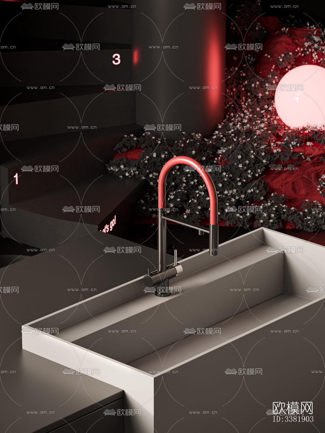 现代别墅效果图下载（渲染图12）