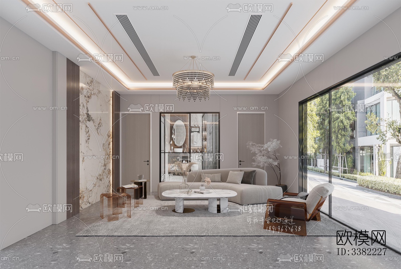 现代别墅效果图下载（渲染图2）