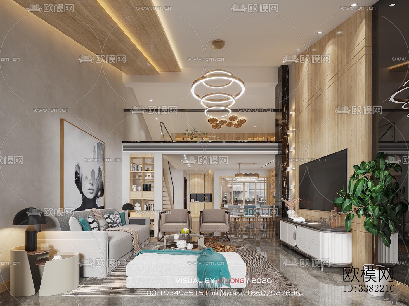 现代别墅效果图下载（渲染图4）