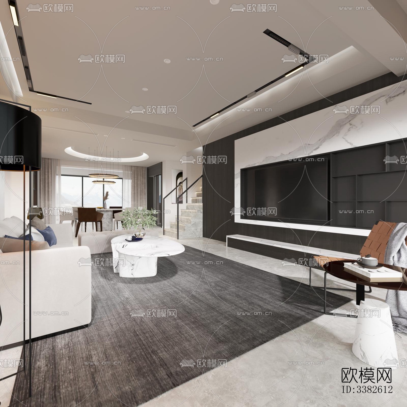 现代别墅效果图下载（渲染图10）