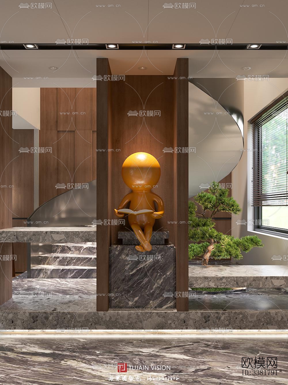 现代别墅效果图下载（渲染图7）