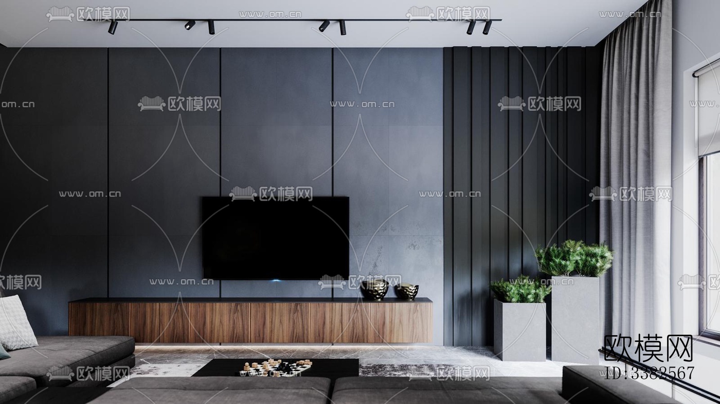 现代别墅效果图下载（渲染图1）