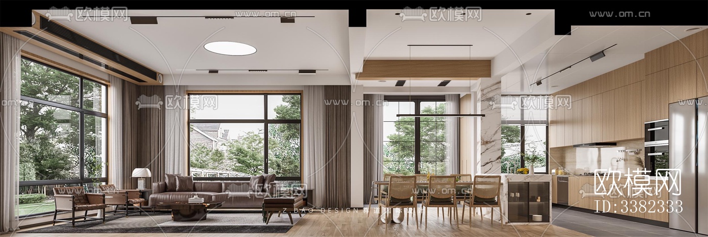 现代别墅效果图下载（渲染图7）