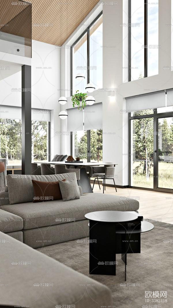 现代别墅效果图下载（渲染图12）