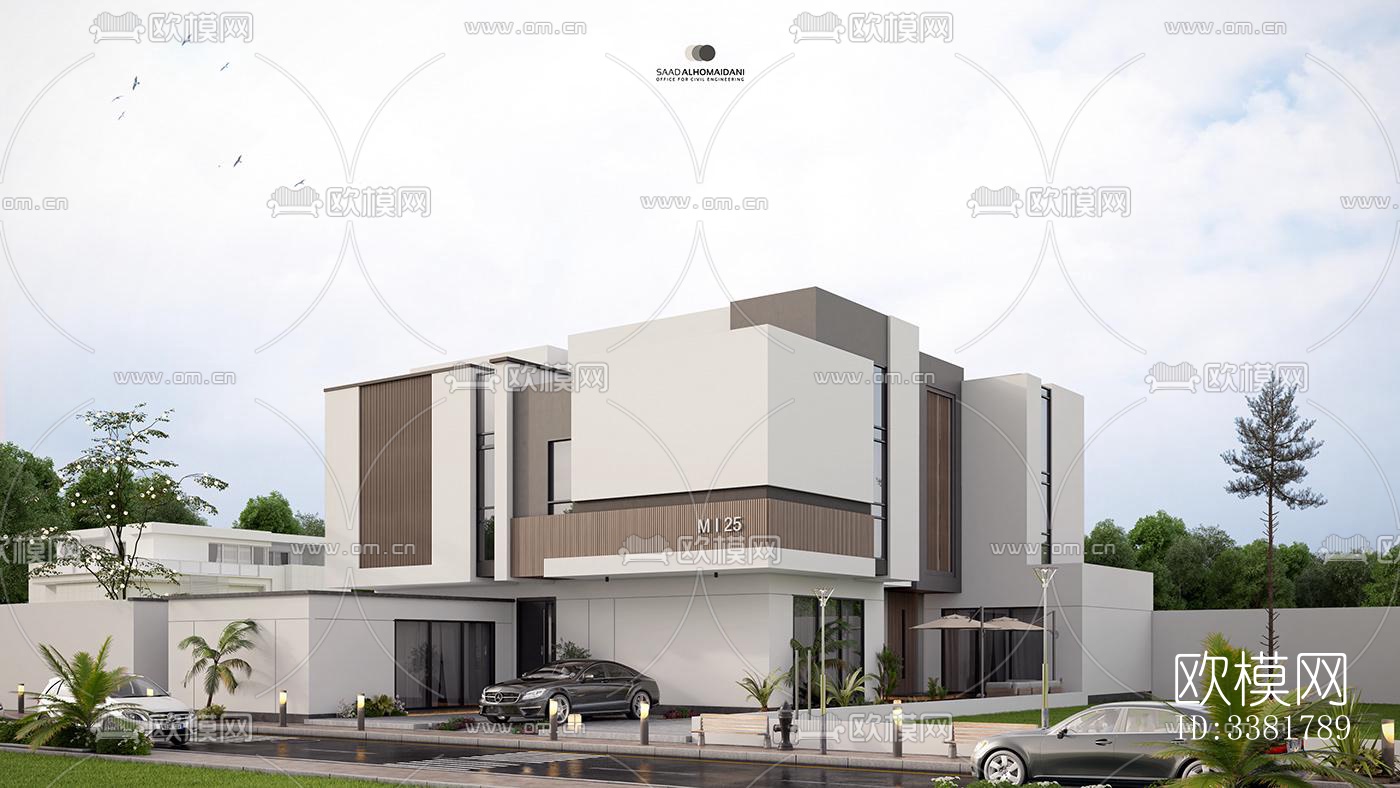 现代别墅效果图下载（渲染图4）