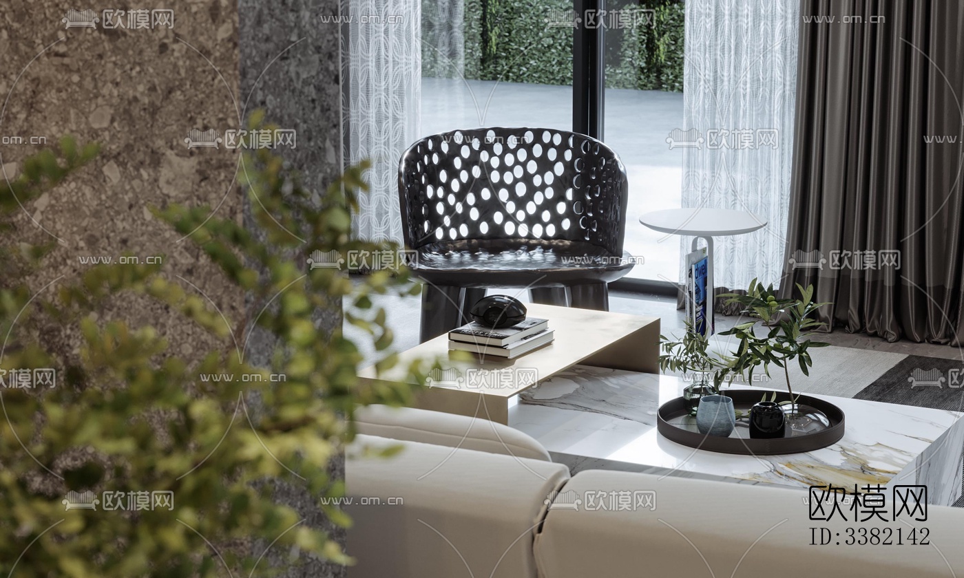 现代别墅效果图下载（渲染图1）