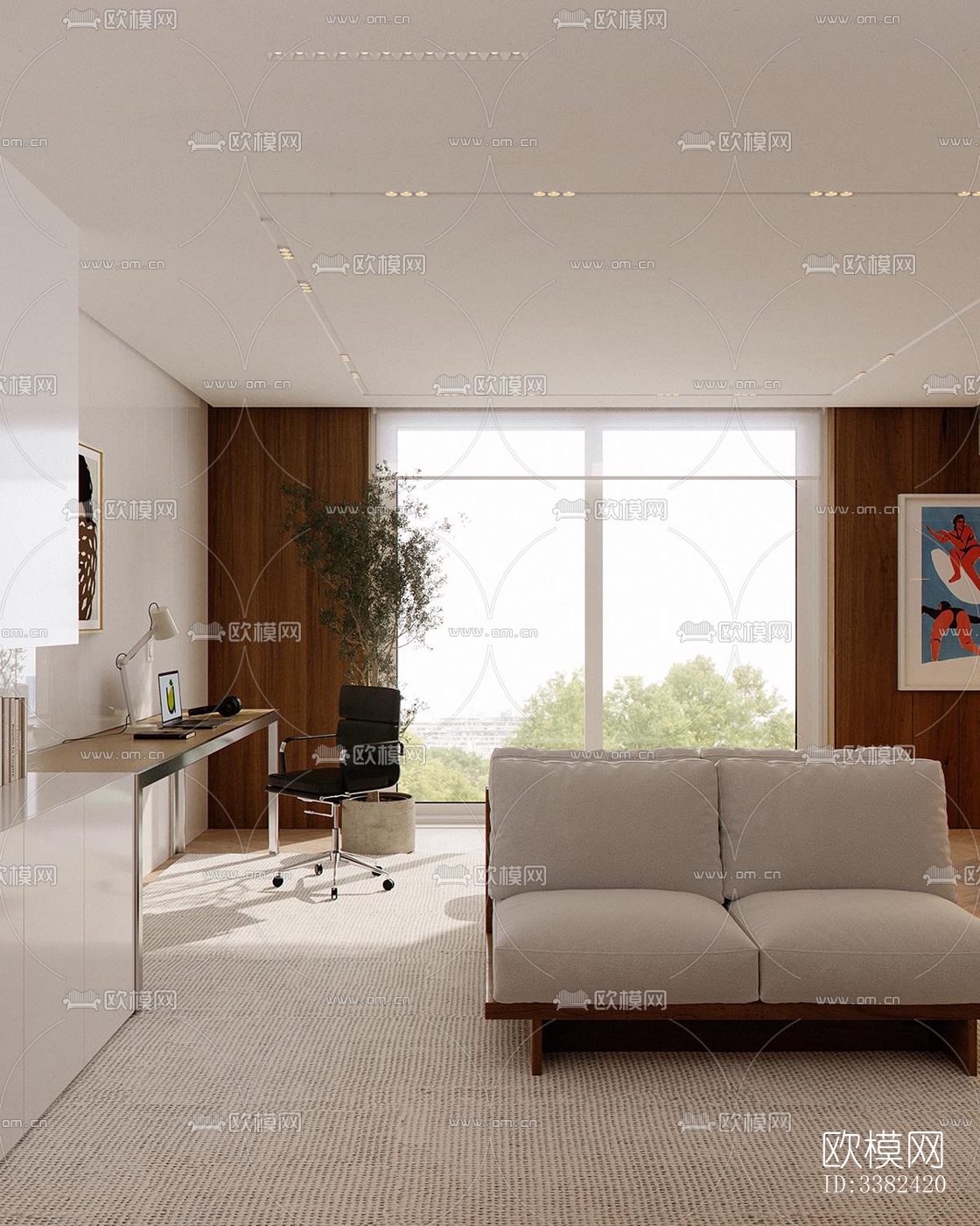 现代别墅效果图下载（渲染图3）