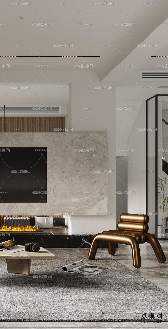 现代别墅效果图下载（渲染图7）