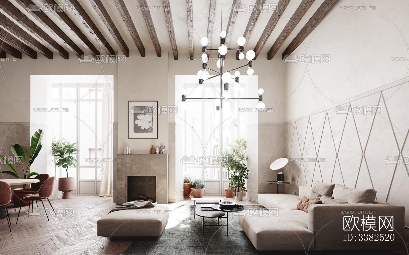 现代别墅效果图下载（渲染图1）