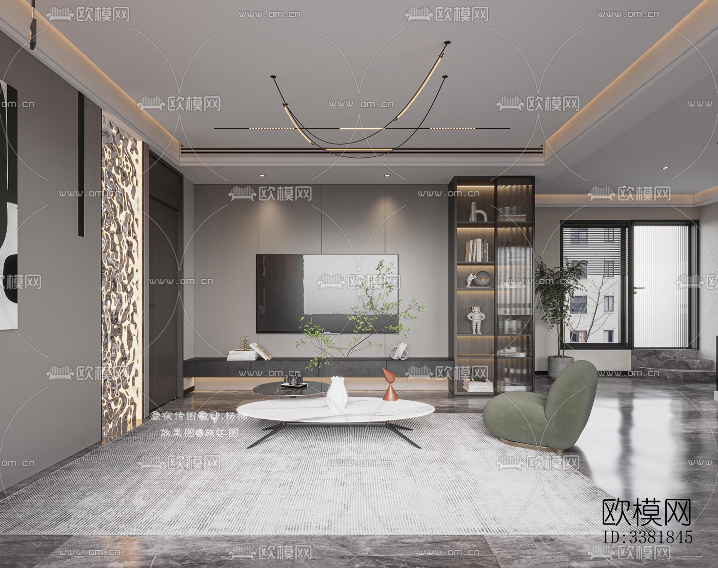 现代别墅效果图下载（渲染图10）