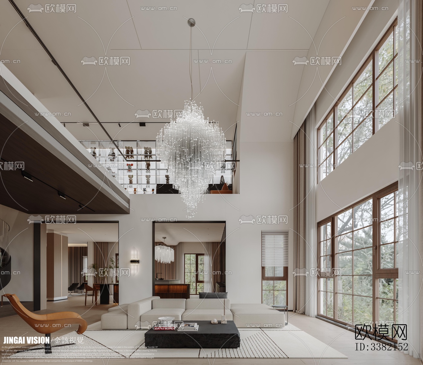 现代别墅效果图下载（渲染图1）