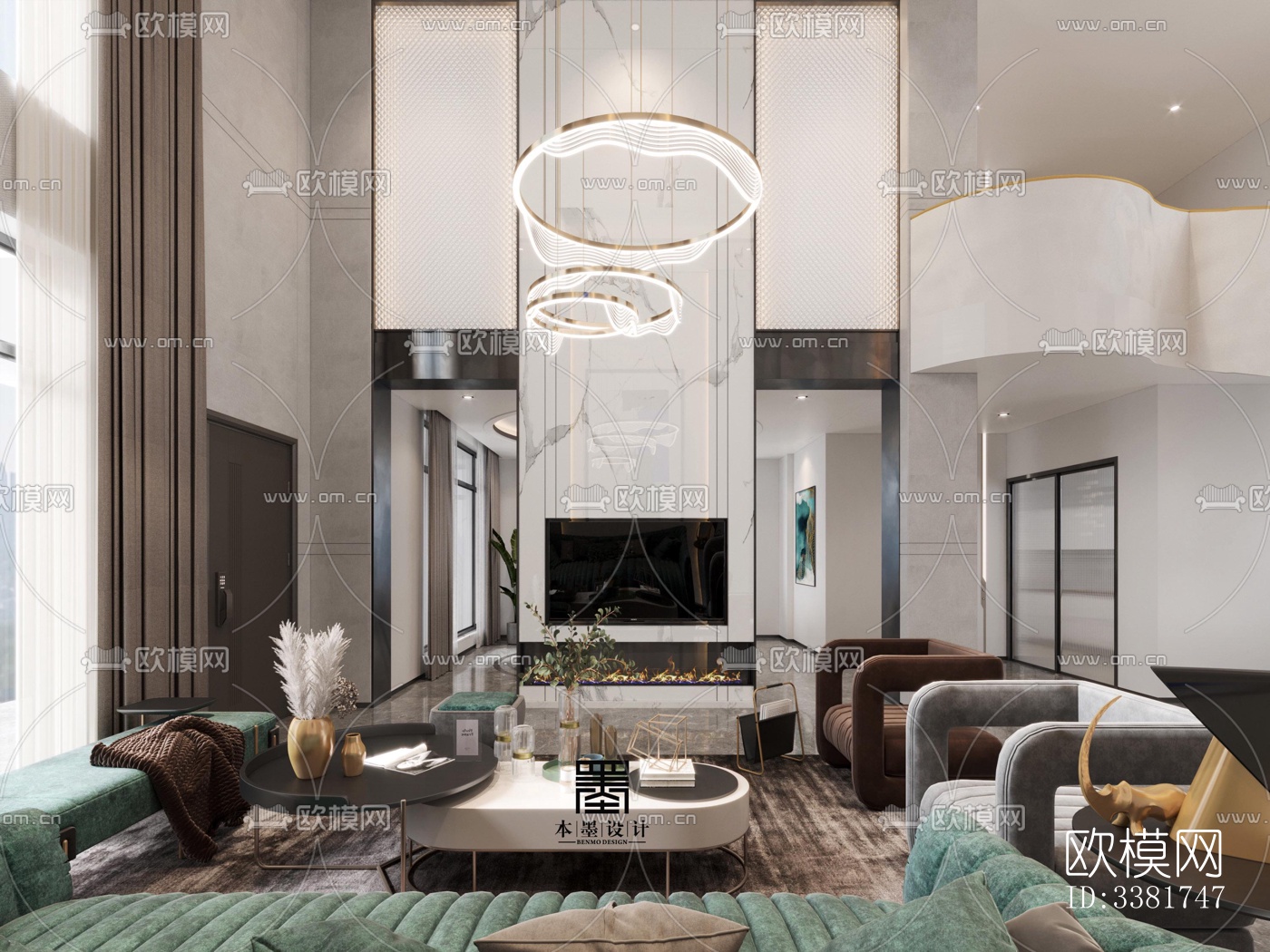 现代别墅效果图下载（渲染图6）