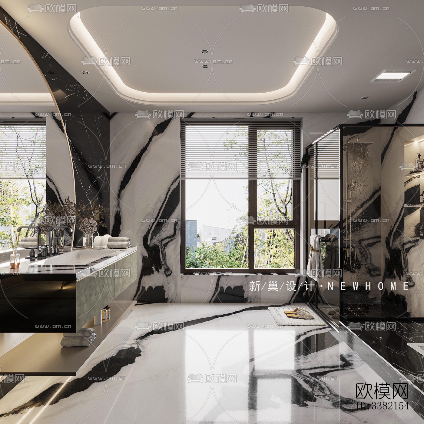 现代别墅效果图下载（渲染图2）