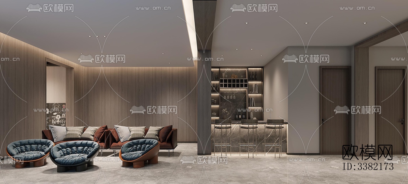 现代别墅效果图下载（渲染图4）