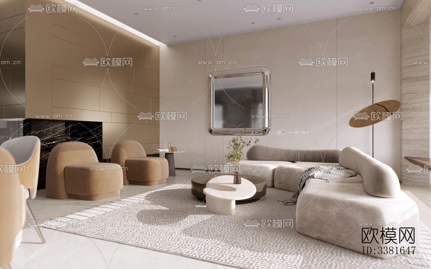 现代别墅效果图下载（渲染图3）