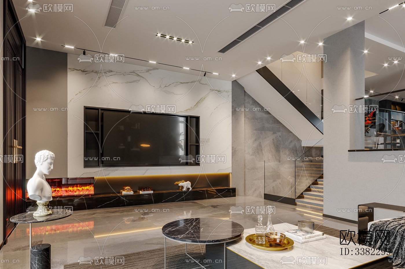 现代别墅效果图下载（渲染图2）