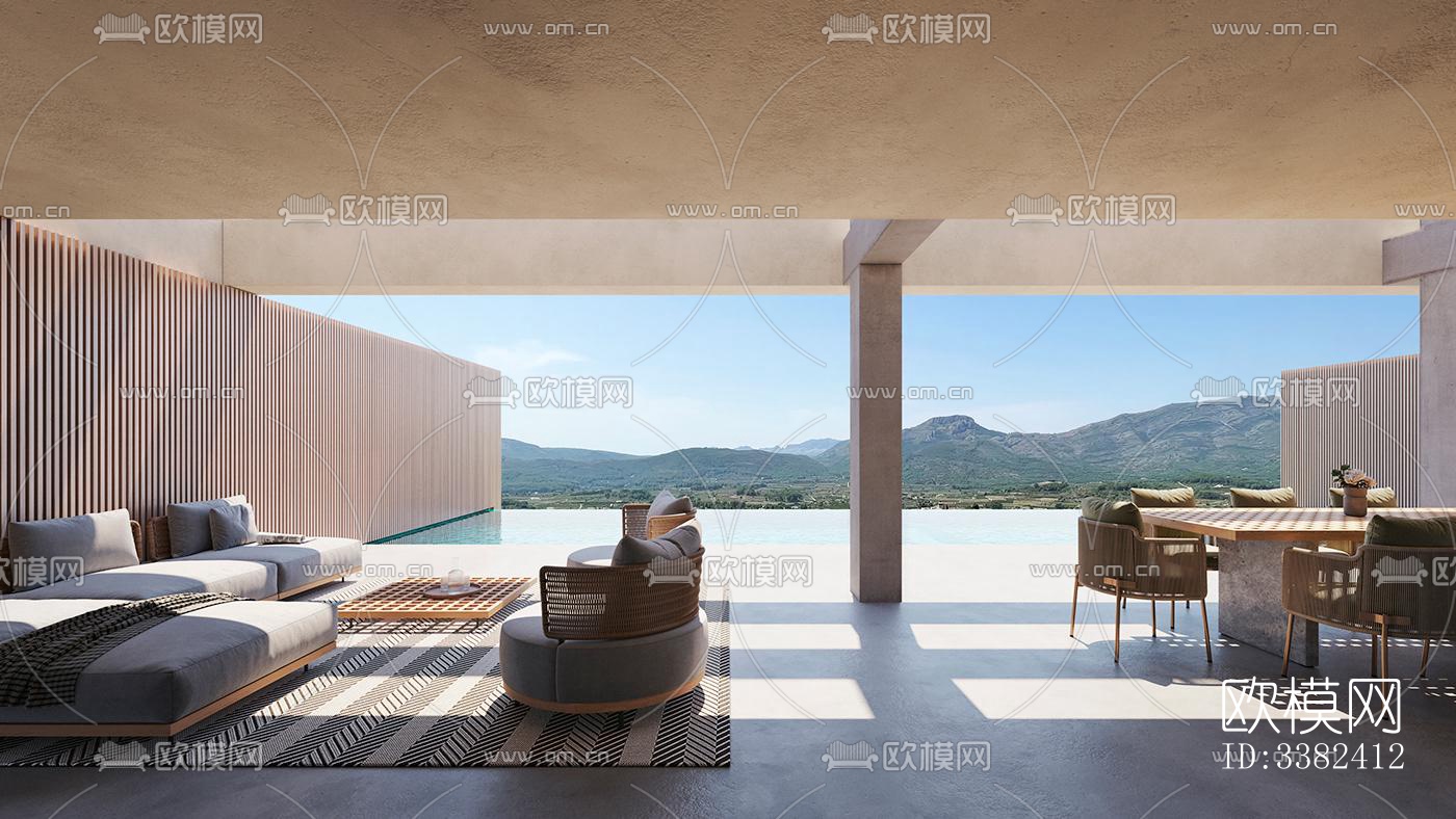 现代别墅效果图下载（渲染图4）