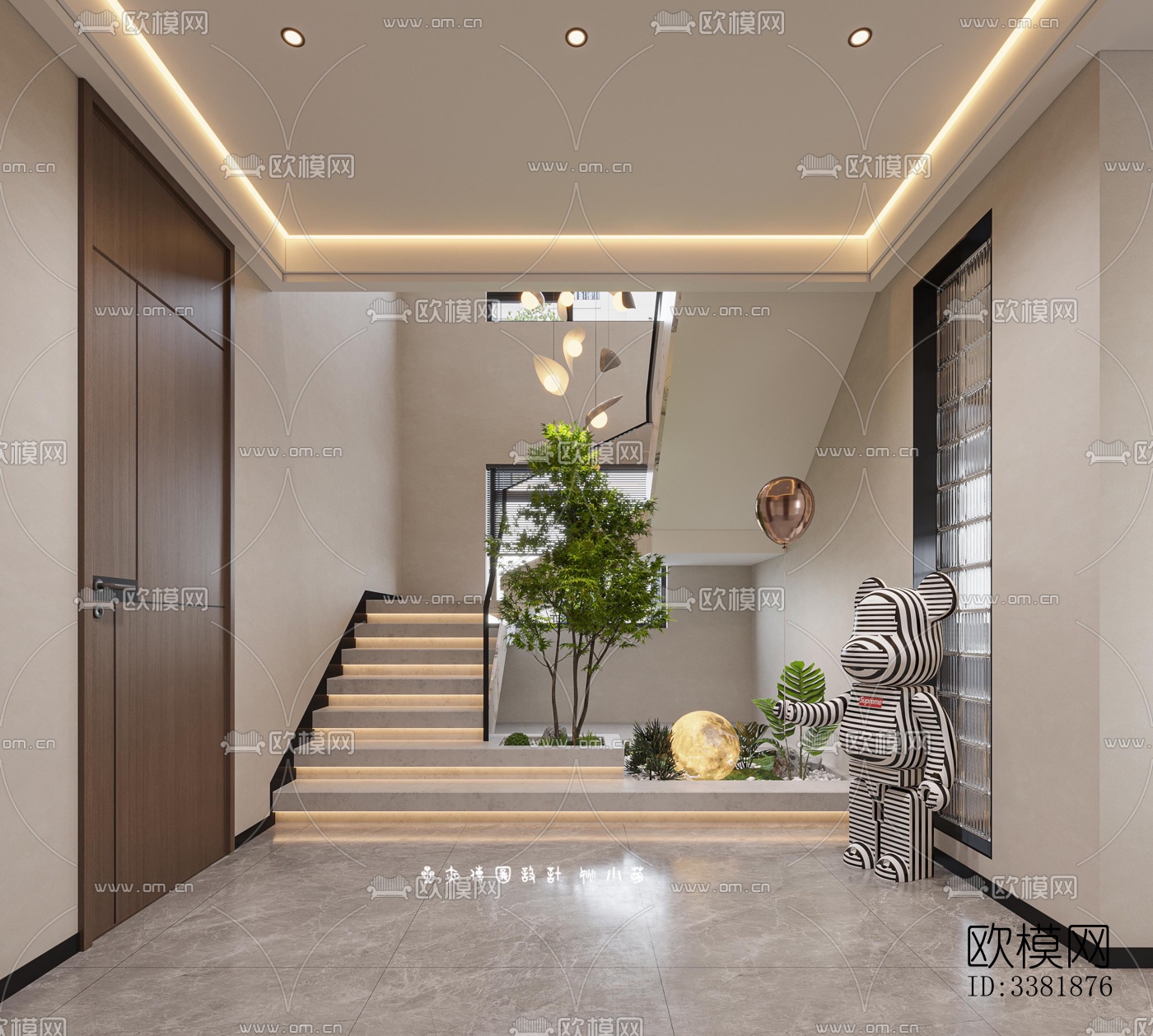 现代别墅效果图下载（渲染图3）