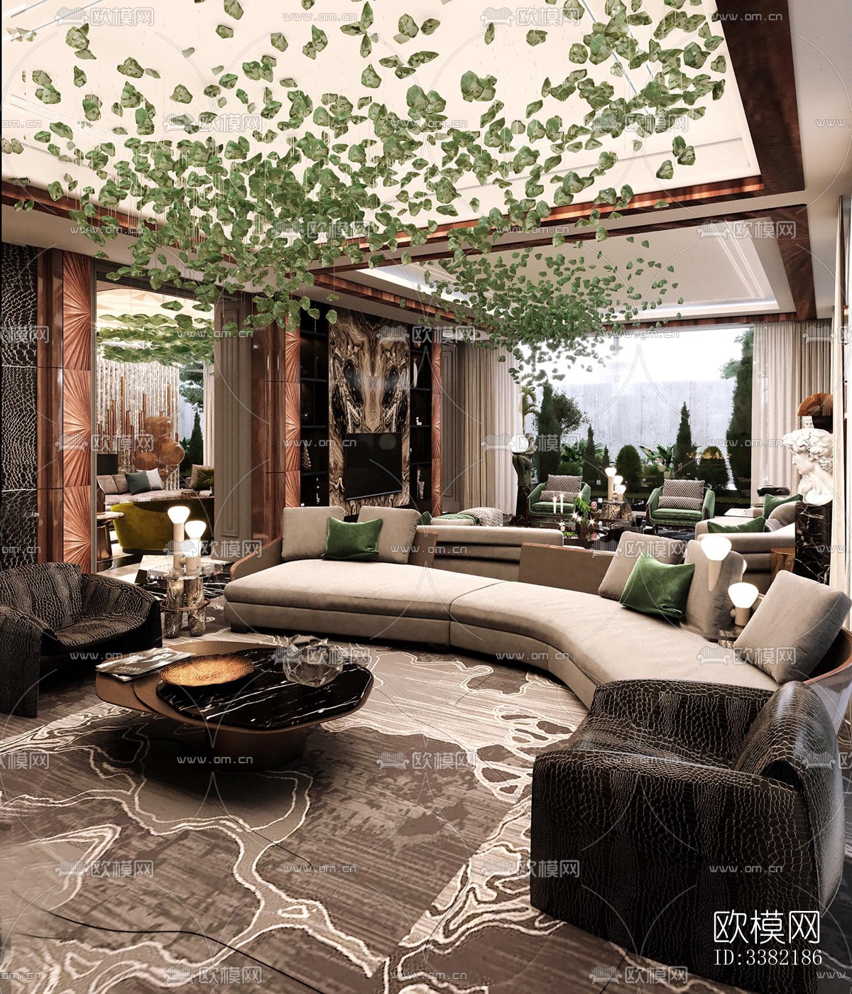 现代别墅效果图下载（渲染图3）